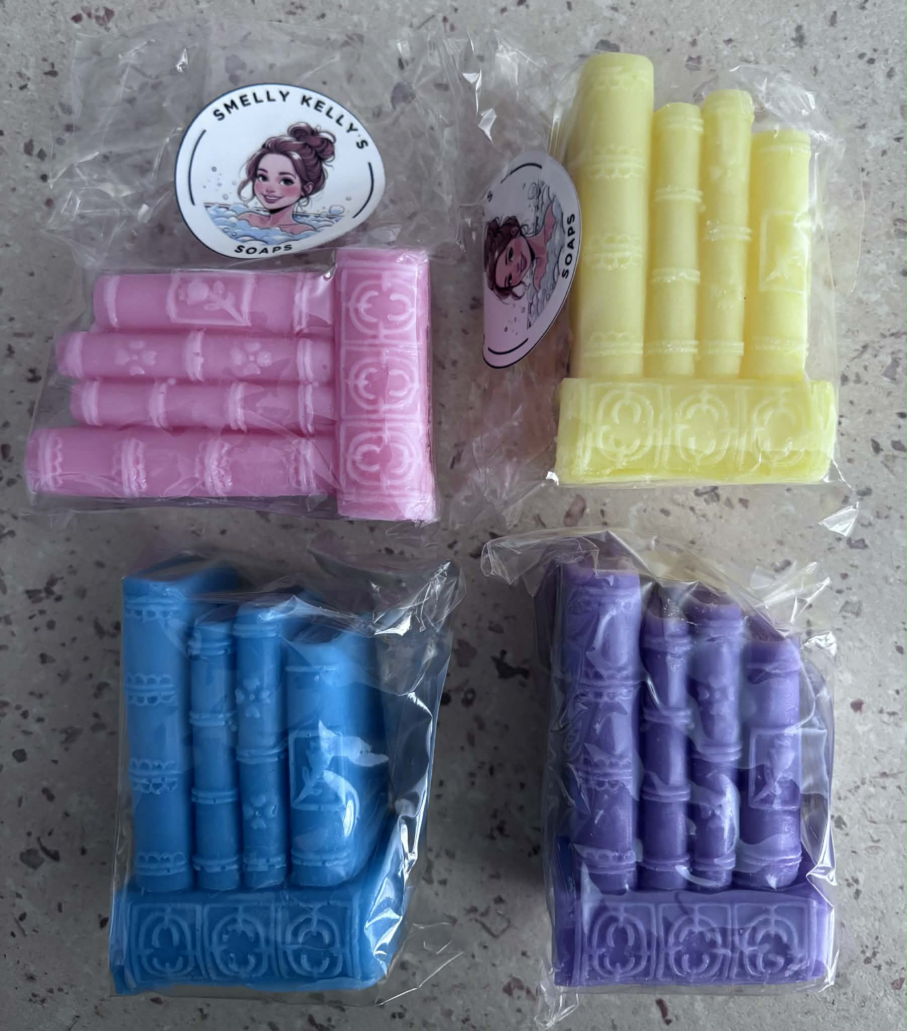 Stack of books soap