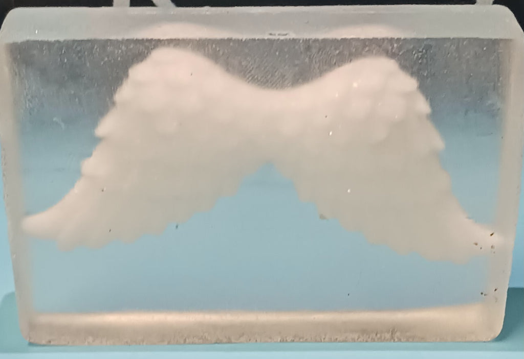 Angel Wings in Clear Soap